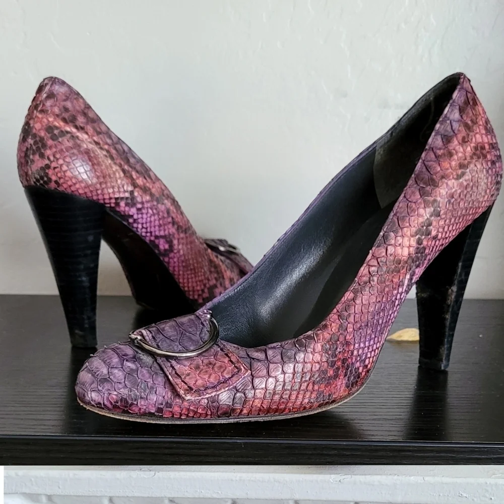 STUART Weitzman Pumps snake heels - Picture 4 of 16